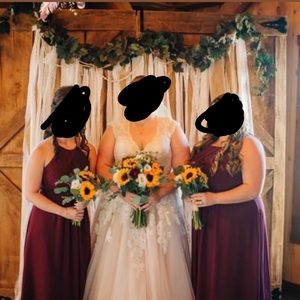 Women’s Size 24 Burgandy / Maroon Bridesmaid Dress